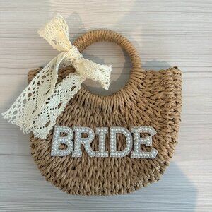 Straw Bride Purse